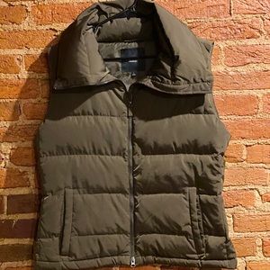 Talbots Down Puffer Vest in Olive